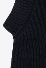 Wool Ribbed Balaclava