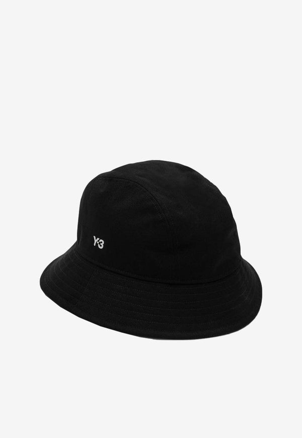 Y-3 Logo Graphic Bucket Hat Black IS5223PL/O_ADIDY-BLK