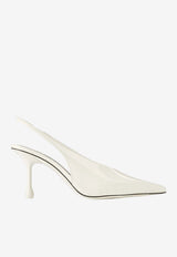 Jimmy Choo Isa 80 Patent Leather Slingback Pumps Latte ISA 80 PAT LATTE