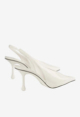Jimmy Choo Isa 80 Patent Leather Slingback Pumps Latte ISA 80 PAT LATTE
