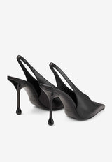 Jimmy Choo Isa 95 Slingback Leather Pumps ISA 95 CLF BLACK Black