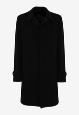 Lardini Wool Trench Coat IV23223BLACK