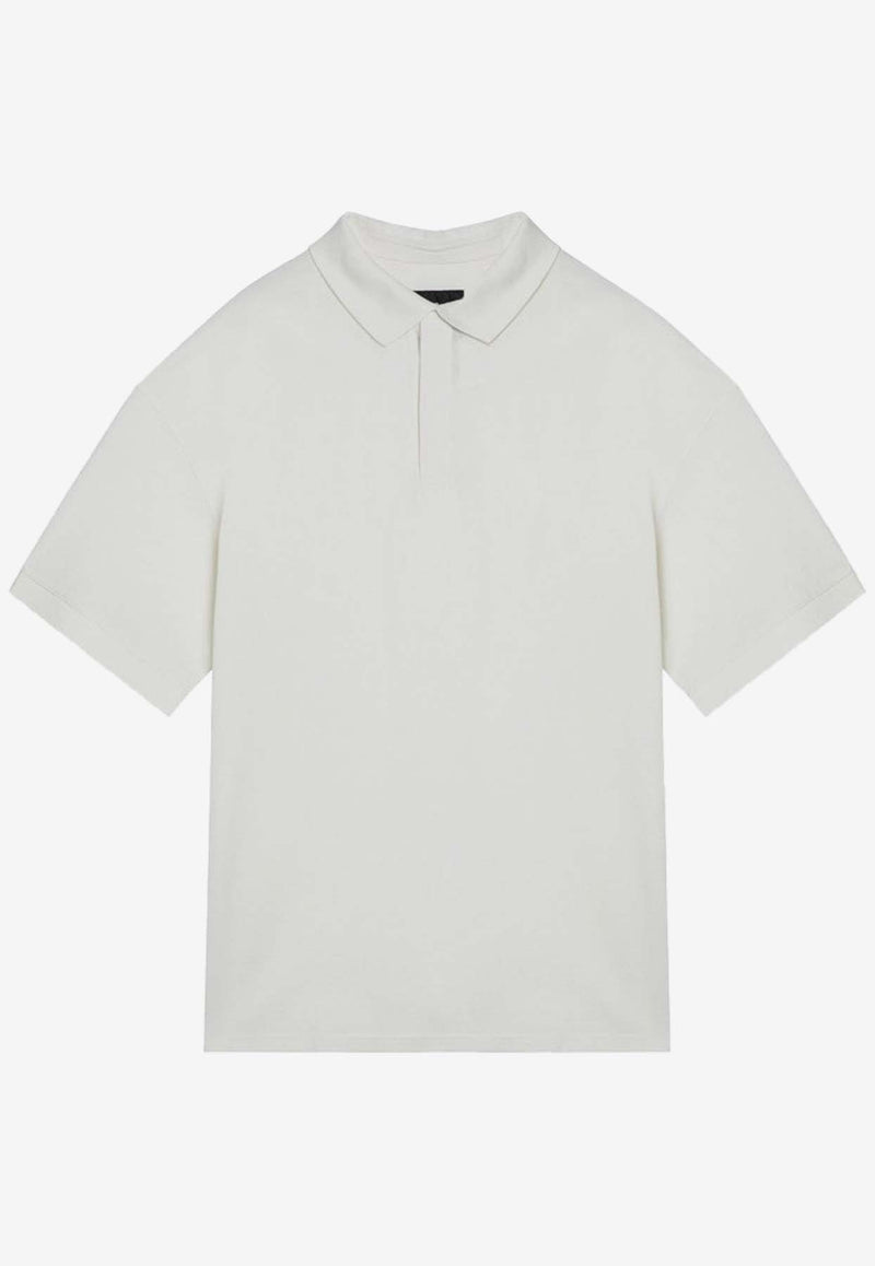 Y-3 Rubberized Logo Polo T-shirt White IV5647CO/O_ADIDY-OW