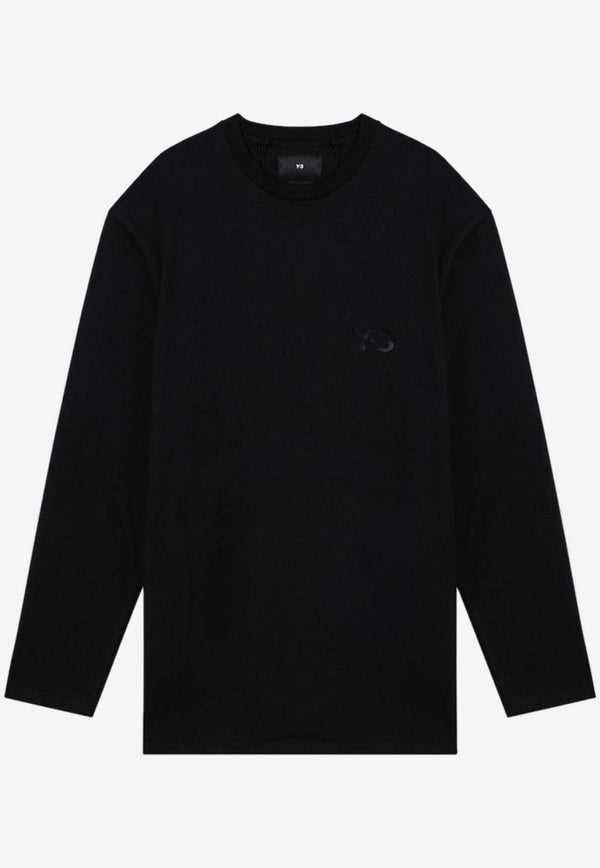 Y-3 Long-Sleeved Logo T-shirt Black IV8232CO/O_ADIDY-BLK