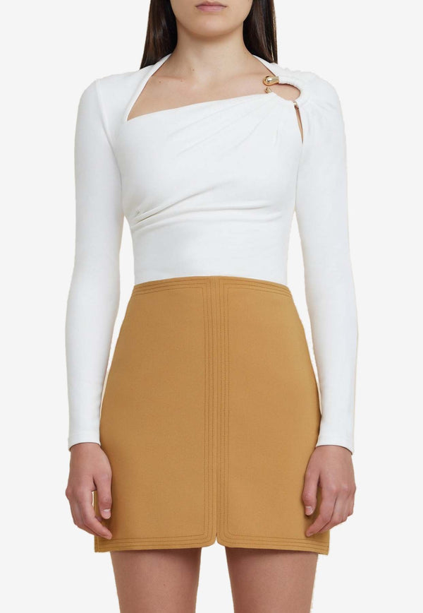 Acler Anderston Asymmetric Top Ivory