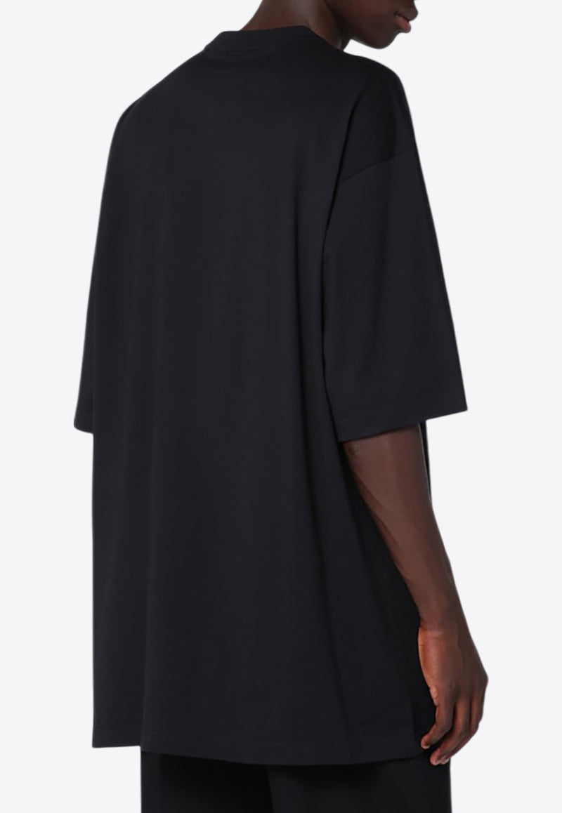 Y-3 Logo Print Boxy T-shirt Black IW0071CO/R_ADIDY-BLK