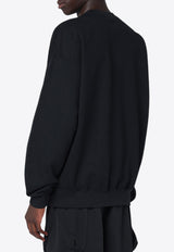 Y-3 Brushed Terry Crewneck Logo Sweatshirt Black IW0075CO/R_ADIDY-BLK