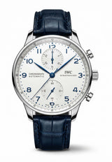 IWC Schaffhausen Portugieser Chronograph Stainless Steel Watch Silver IWCPCSSW_TH