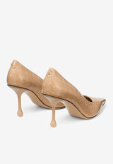 Jimmy Choo Ixia 80 Croc-Embossed Leather Pumps Beige IXIA 80 CBH CHAI