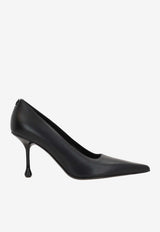 Jimmy Choo Ixia 95 Leather Pumps IXIA 80 CLF BLACK Black