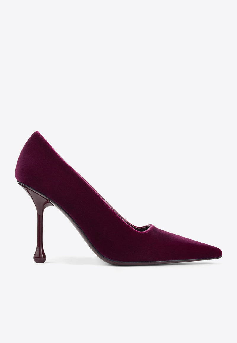 Ixia 95 Velvet Pumps Jimmy Choo IXIA 95 VEL BOYSENBERRY