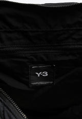 Y-3 Logo Print Nylon Messenger Bag Black IY4079NY/P_ADIDY-BLK