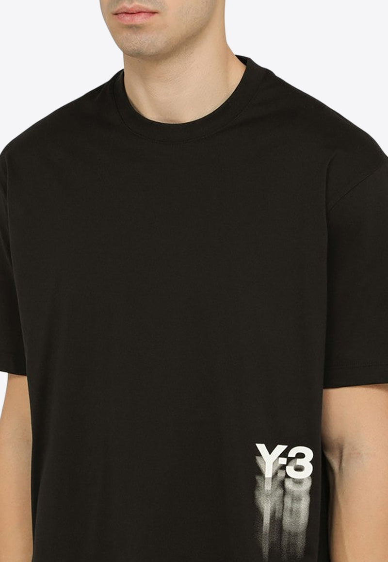 Y-3 Logo-Printed Crewneck T-shirt IZ3124CO/O_ADIDY-BLK