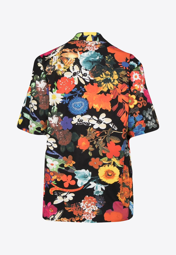 Moschino Floral Print Short-Sleeved Shirt J0210 2054 1888 Multicolor