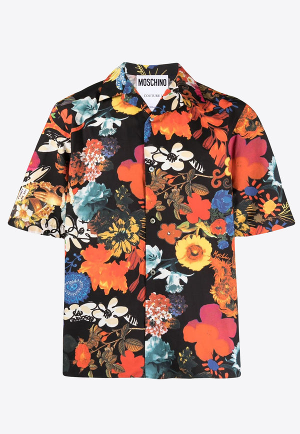 Moschino Floral Print Short-Sleeved Shirt J0210 2054 1888 Multicolor