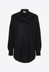 Moschino Logo Print Long-Sleeved Shirt J0214 0531 1555 Black