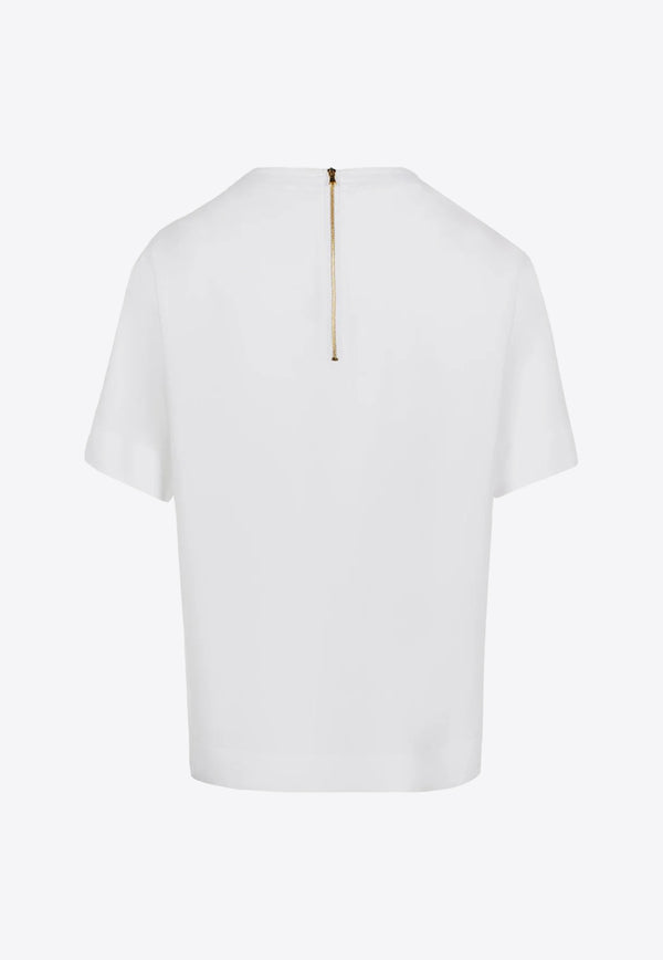 Moschino Logo Print Short-Sleeved T-shirt J0215 0533 1001 White