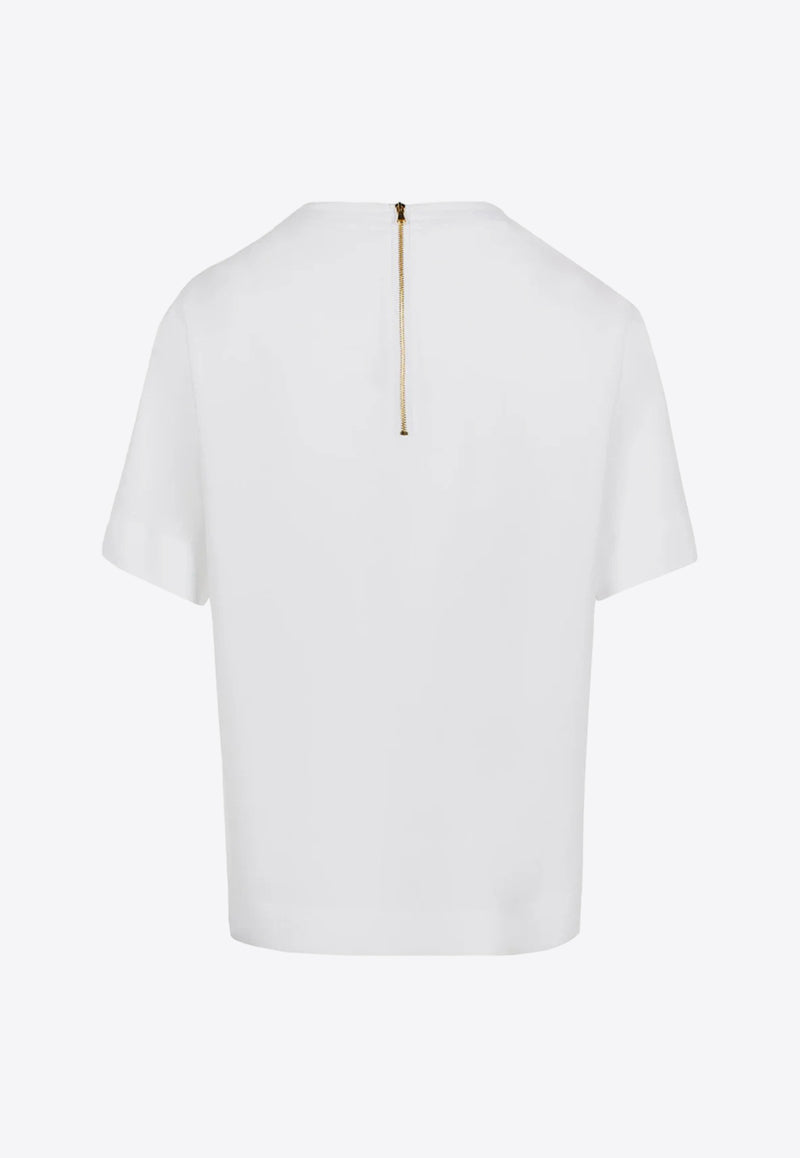 Moschino Logo Print Short-Sleeved T-shirt J0215 0533 1001 White