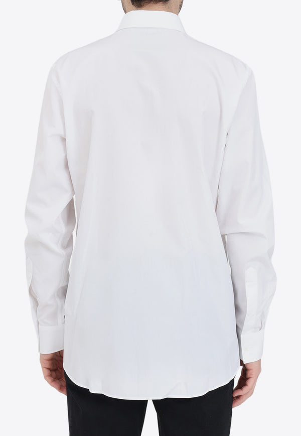 Moschino Logo Long-Sleeved Shirt J0215 2035 1001 White