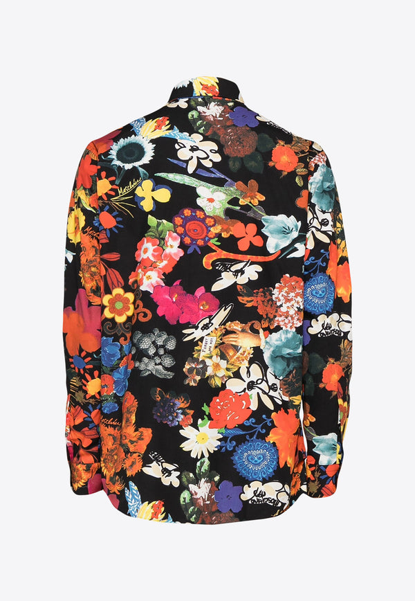 Moschino Floral Print Long-Sleeved Shirt J0222 2054 1888 Multicolor