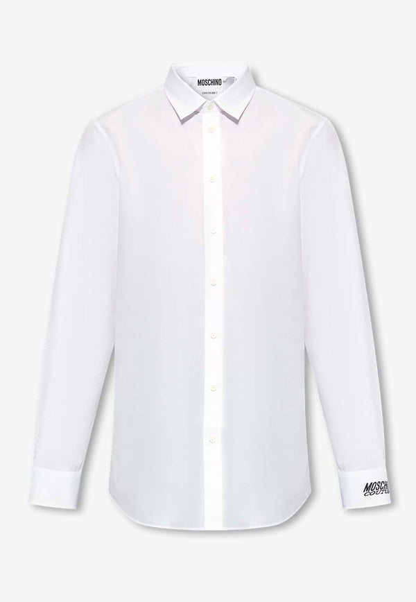 Moschino Long-Sleeved Button-Up Shirt J0226 2035 1001 White