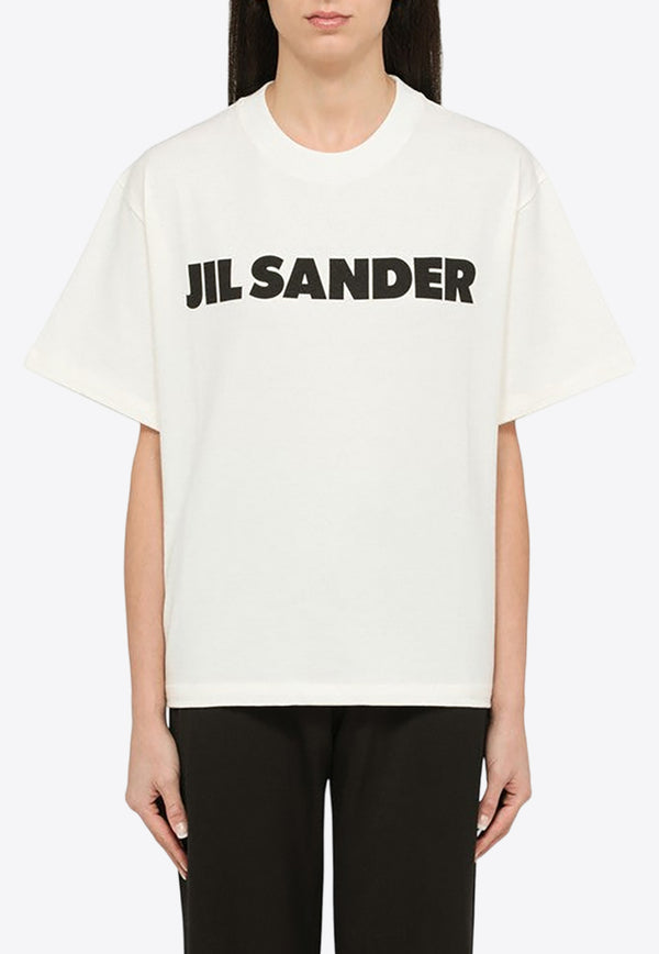Jil Sander Logo Print Crewneck T-shirt White J02GC0001J45148/O_JILSA-102