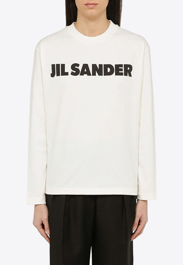 Jil Sander Logo-Print Long-Sleeved T-shirt J02GC0107J45148/O_JILSA-102