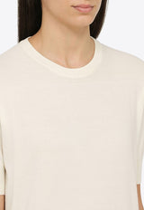 Jil Sander Short-Sleeved Knitted T-shirt White J02GC0117J15383/O_JILSA-281