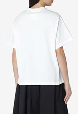 Jil Sander Logo Print Crewneck T-shirt White J02GC0140J20347/S_JILSA-102