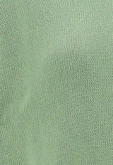 Jil Sander Ribbed Cashmere Top Green J02GP0014_J13206_329