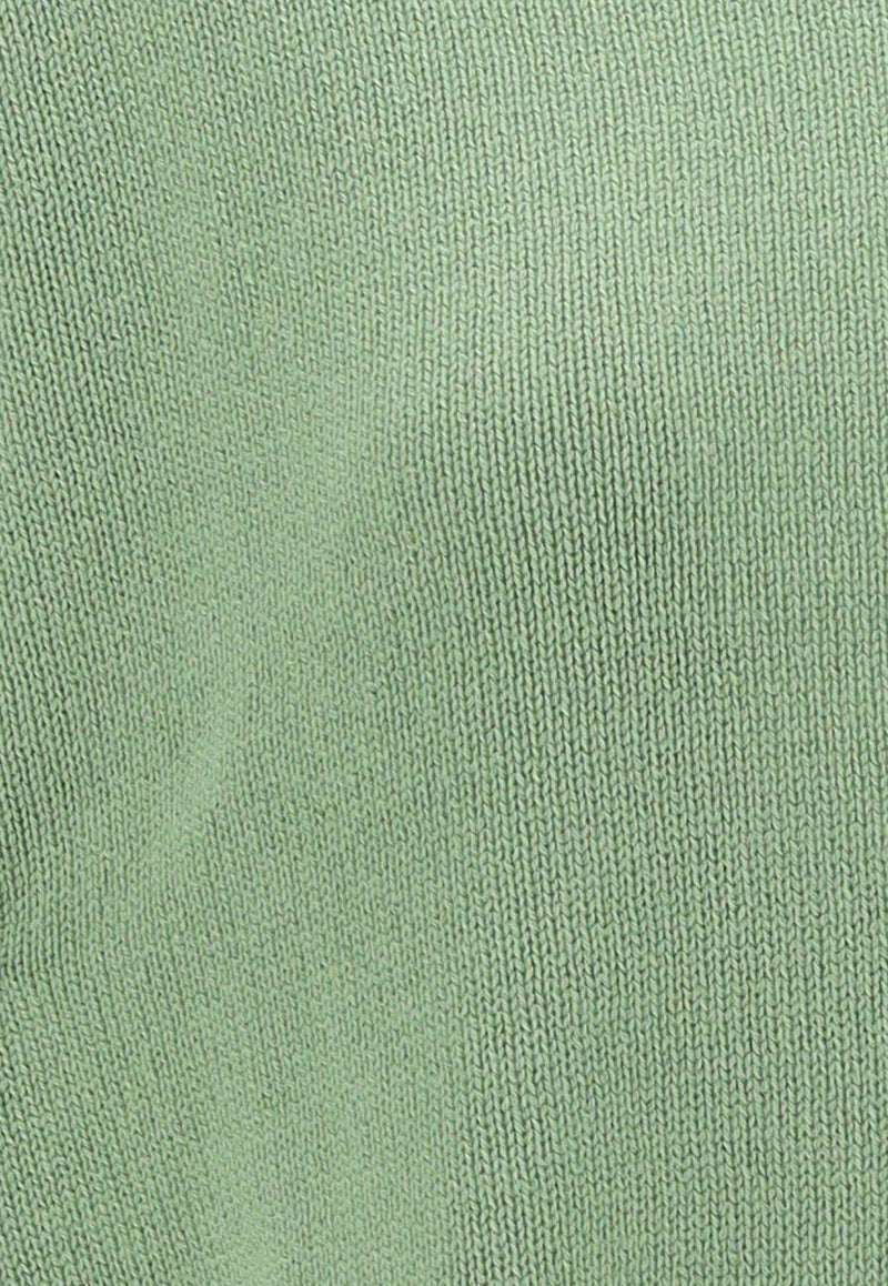 Jil Sander Ribbed Cashmere Top Green J02GP0014_J13206_329