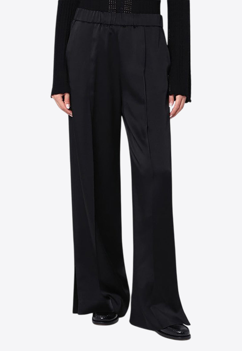 Jil Sander Elastic-Waistband Satin Palazzo Pants Black J02KA0180J76018/R_JILSA-001