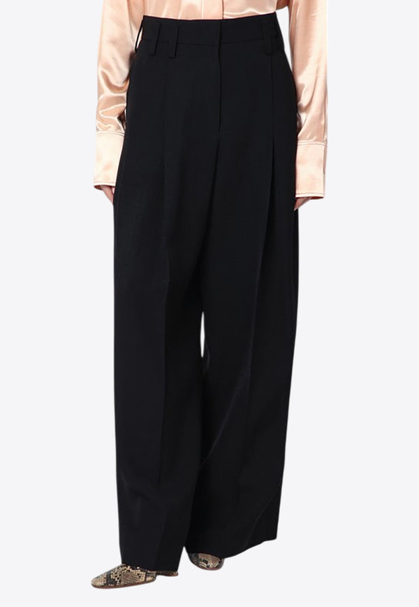 Jil Sander Pleated Wide-Leg Pants Black J03KA0292J65005/Q_JILSA-001