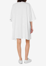 Moschino Goose Print Oversized T-shirt Dress White J0451 5542 1001