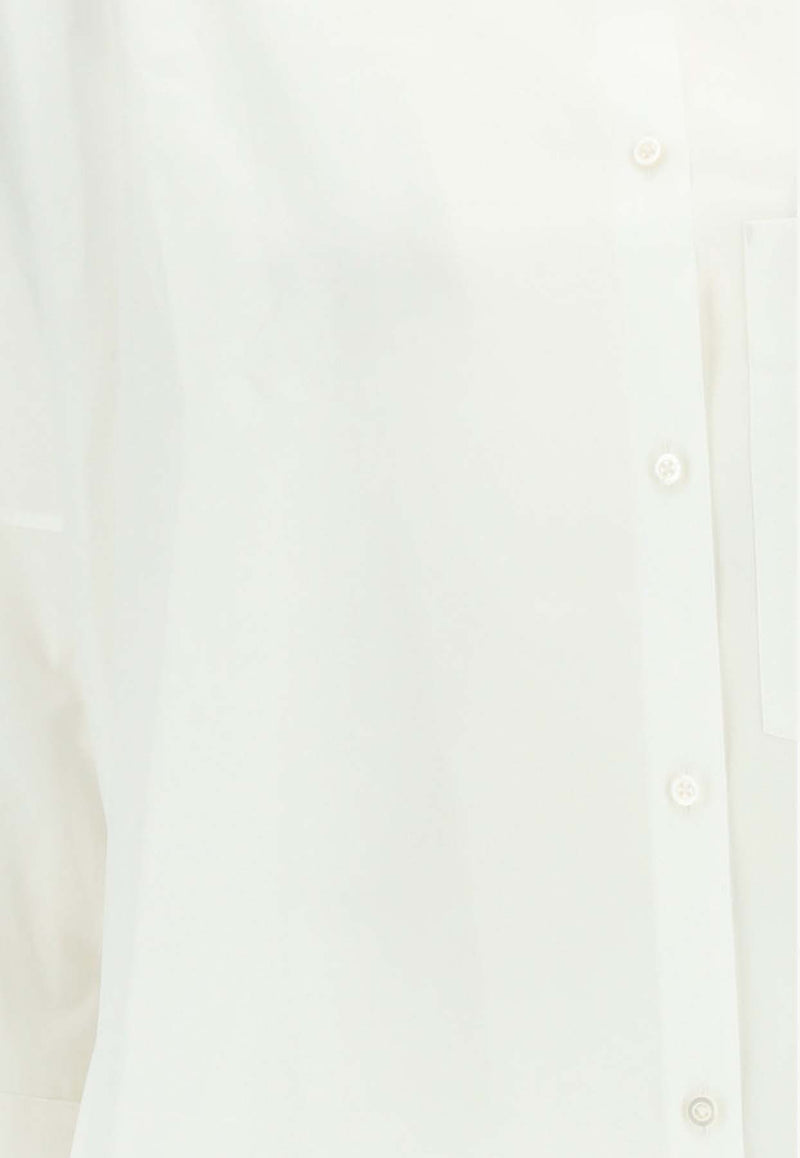 Jil Sander Sunday Long Poplin Shirt White J05DL0007_J45001_100