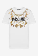 Moschino Sartorial Logo Print T-shirt J0703 5541 1001 White