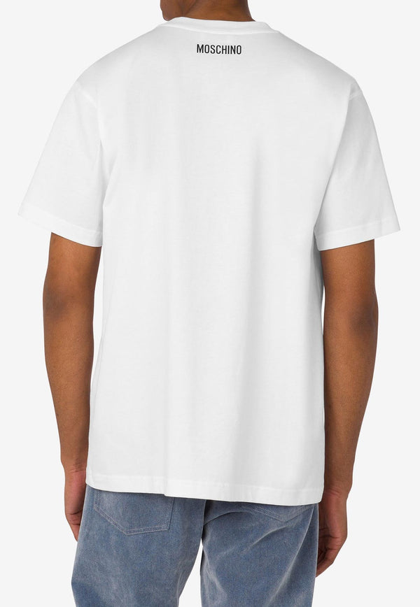 Moschino Goose Print Jersey T-shirt White J0711 5241 1001