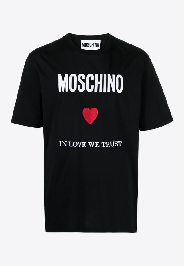 Moschino Logo Short-Sleeved T-shirt J0714 0241 1555 Black