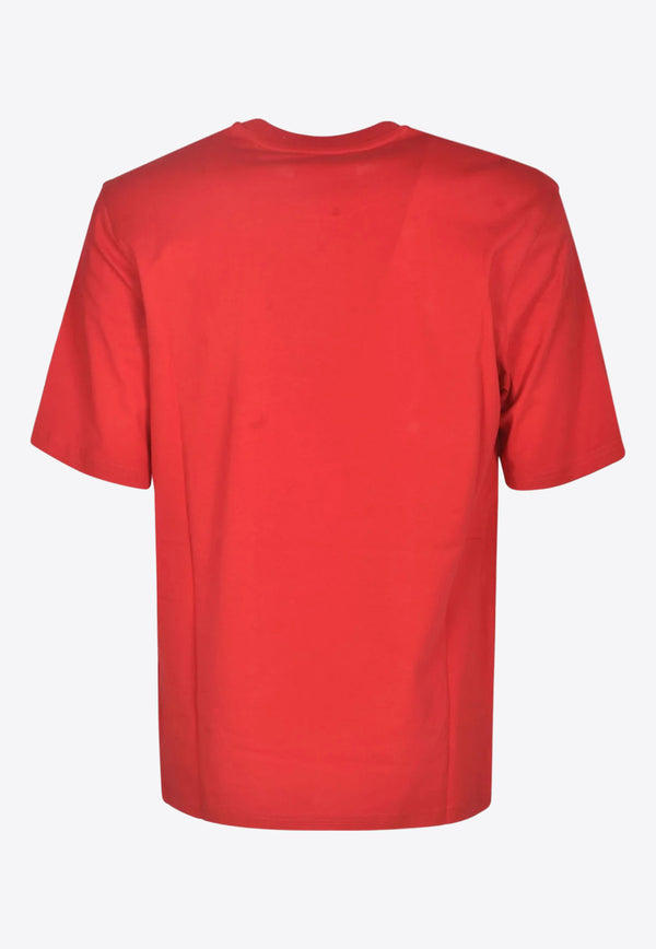 Moschino Logo Short-Sleeved T-shirt J0715 0241 1116 Red