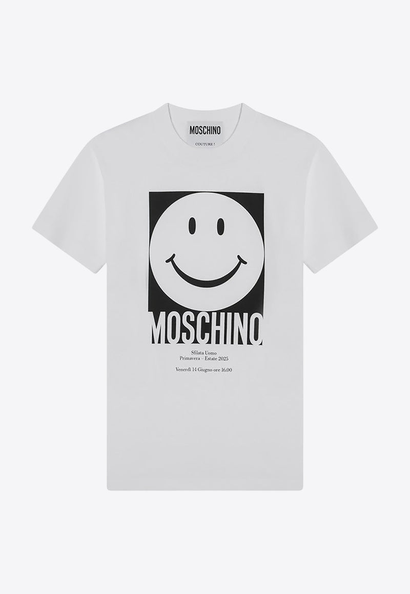 Moschino Smiley Logo T-shirt White J07160541/Q_MOSCH-1001