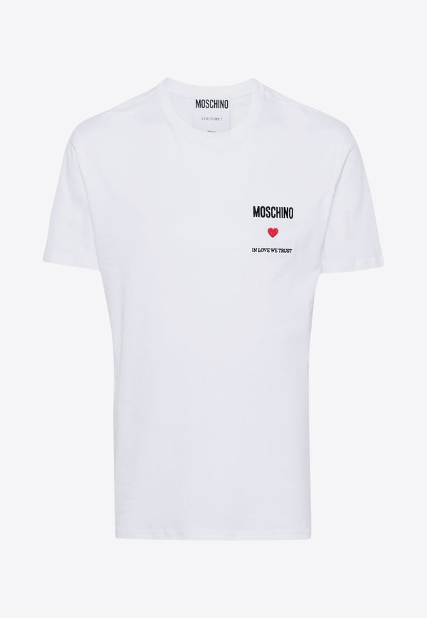 Moschino Logo Short-Sleeved T-shirt J0720 0241 1001 White