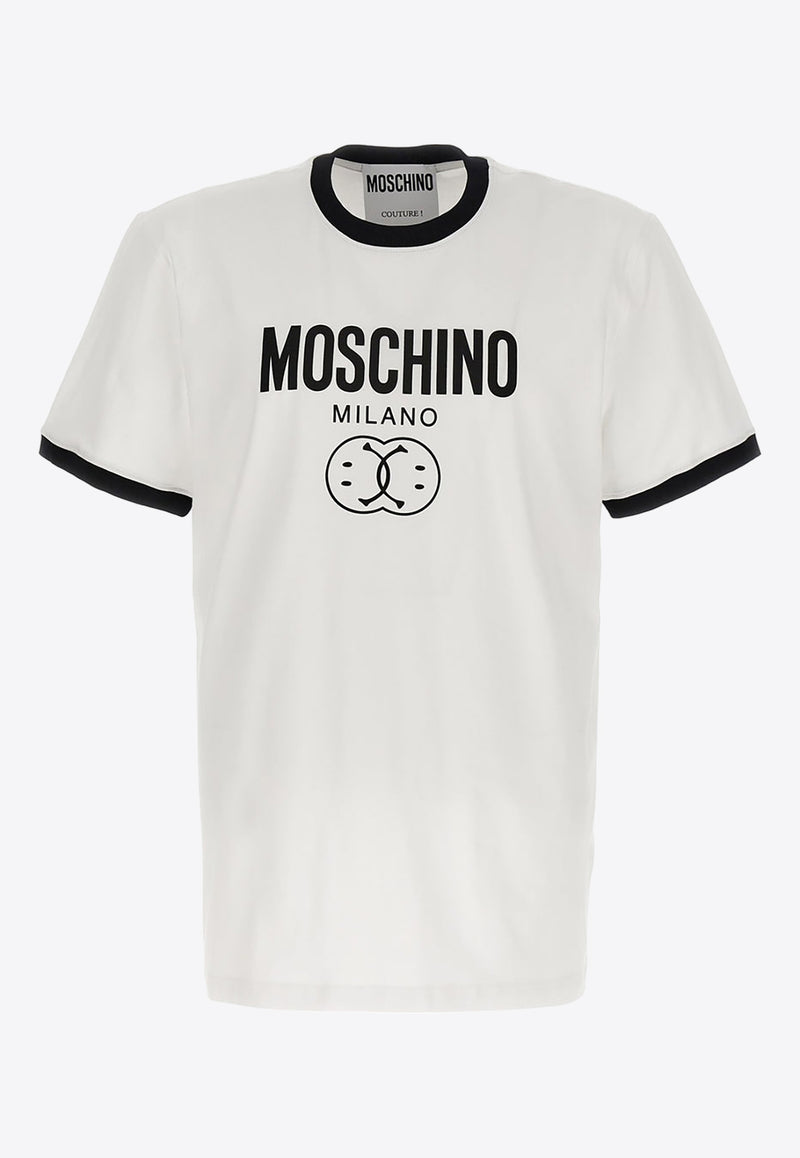 Moschino Logo Short-Sleeved T-shirt J0734 2039 2001 White