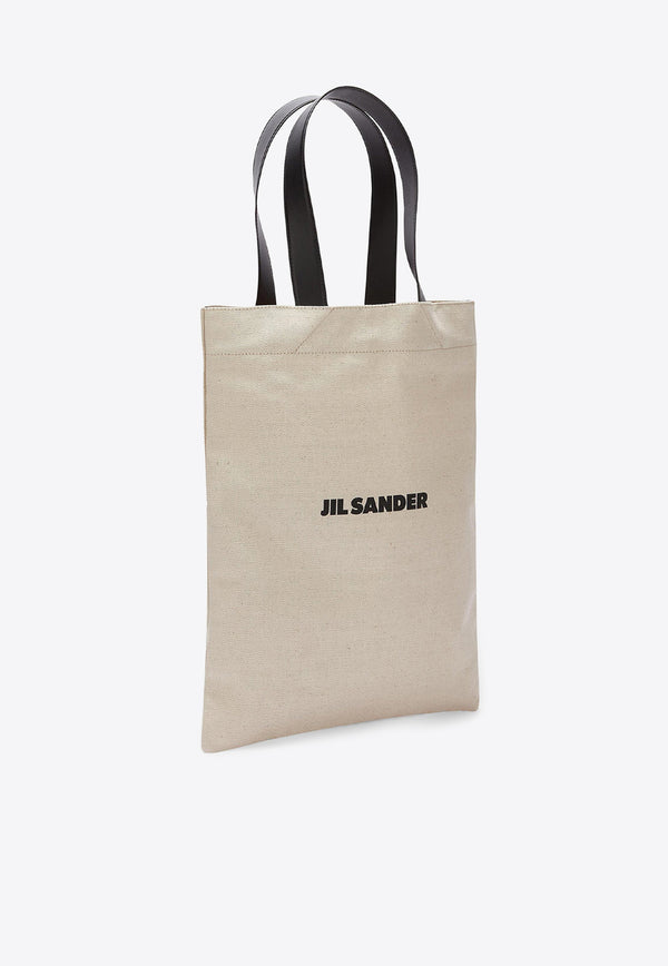 Jil Sander Medium Logo Tote Bag J07WC0023NATURAL