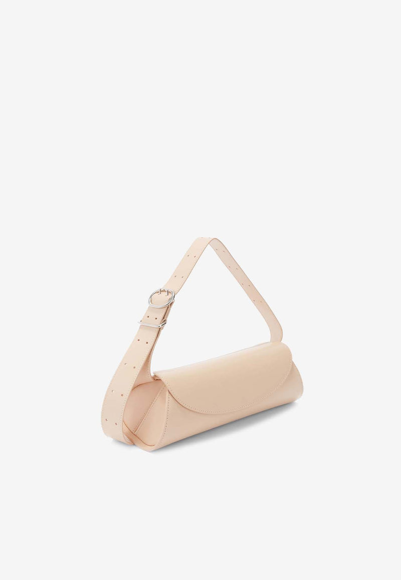 Jil Sander Small Cannolo Leather Shoulder Bag J07WD0023PINK