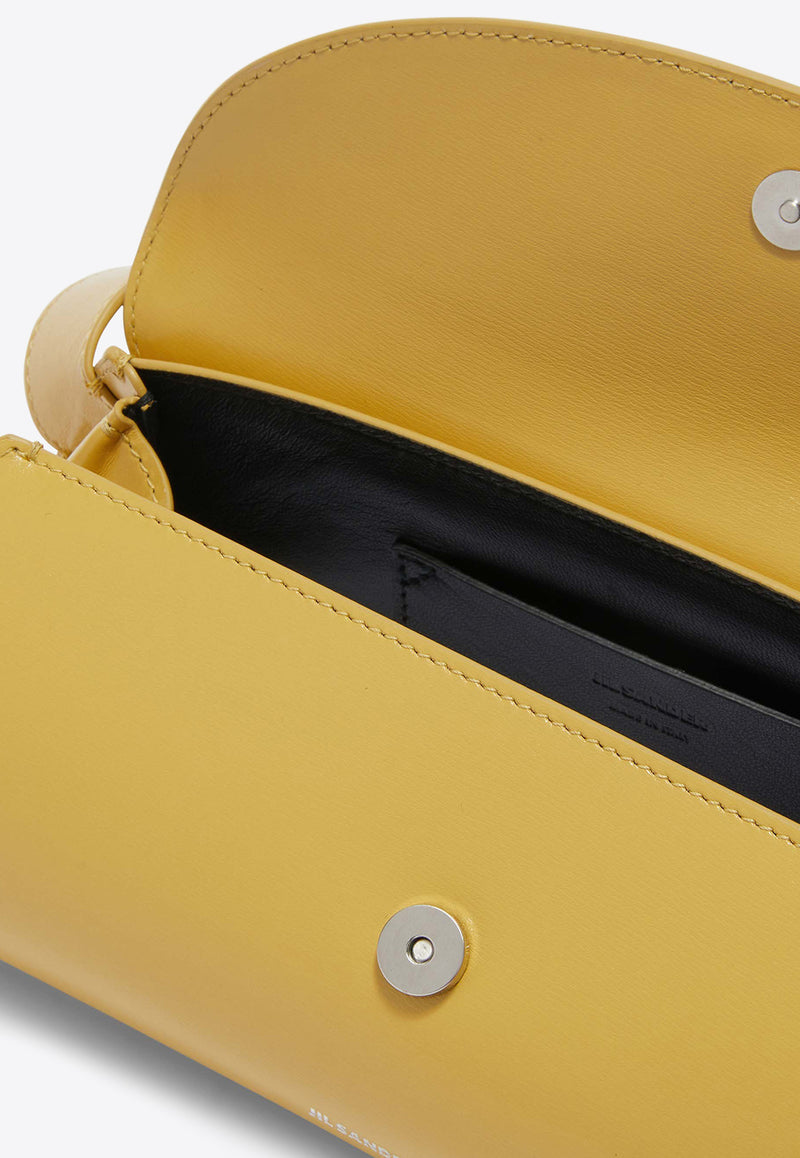 Jil Sander Small Cannolo Calf Leather Shoulder Bag Yellow J07WD0023YELLOW