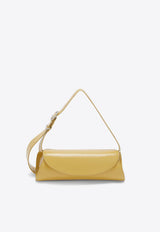 Jil Sander Small Cannolo Calf Leather Shoulder Bag Yellow J07WD0023YELLOW