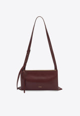 Jil Sander Small Empire Leather Shoulder Bag J07WD0051BURGUNDY