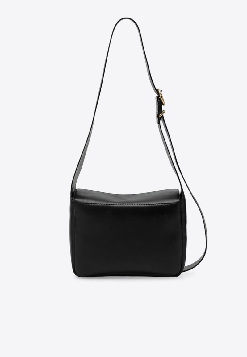 Jil Sander Mini Flap Leather Shoulder Bag Black J07WG0064P6569/P_JILSA-001