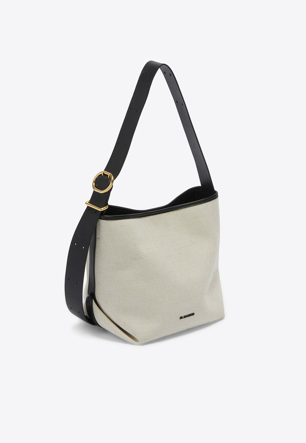 Jil Sander Small Folded Canvas Tote Bag Natural J07ZH0017NATURAL