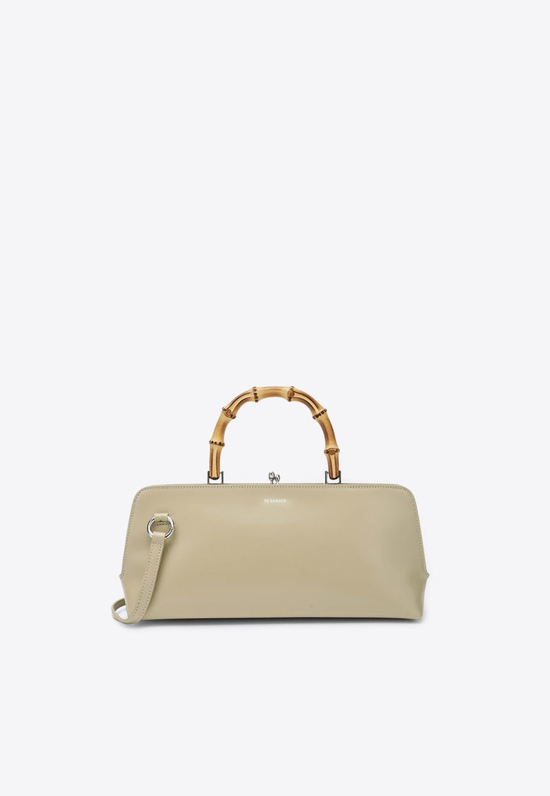 Jil Sander Small Goji Bamboo Top Handle Bag Almond J07ZH0042P5356/R_JILSA-265